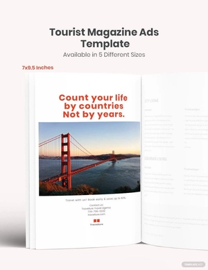 Tourist Magazine Ads Template