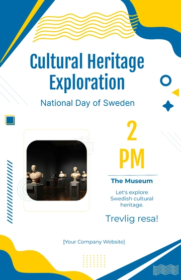 Free National Day of Sweden Poster Template to Edit Online