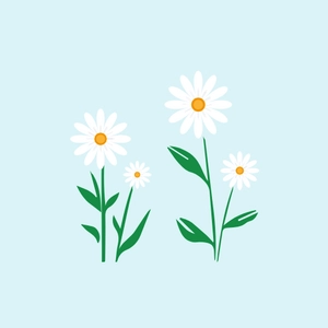 Free Daisy Flower Element Clipart to Edit Online