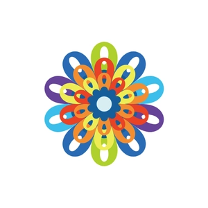 Free Rainbow Flower Element Clipart to Edit Online