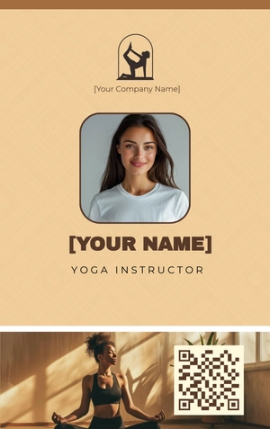 Free Yoga Teacher ID Card to Edit Online