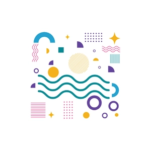 Free Geometric Memphis Element Clipart to Edit Online