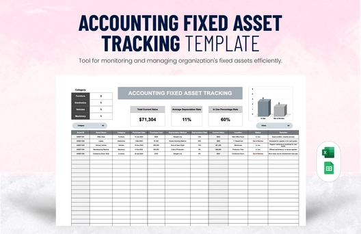 Accounting Fixed Asset Tracking Template