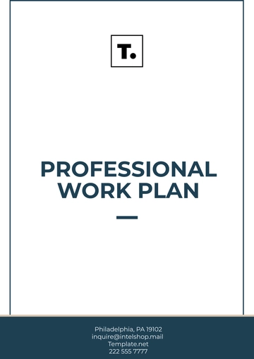 Free Professional Work Plan Template to Edit Online