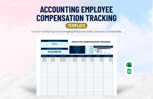 Accounting Employee Compensation Tracking Template