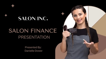Free Salon Finance Presentation Template to Edit Online