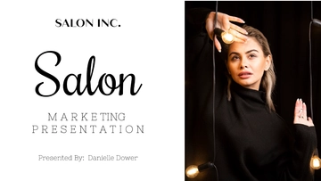 Free Salon Marketing Presentation Template to Edit Online