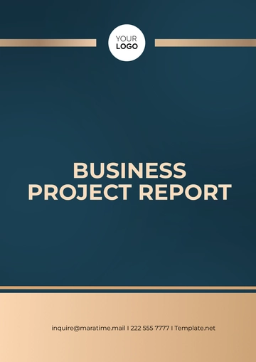 Free Business Project Report Template to Edit Online