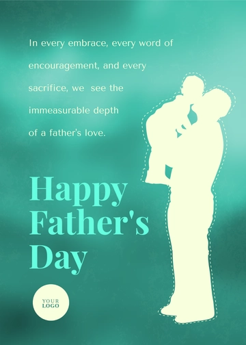 Free Father's Day Appreciation Message Template to Edit Online