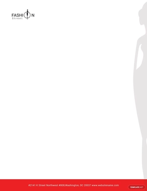 Fashion Letterhead Template Fashion Letterhead Template