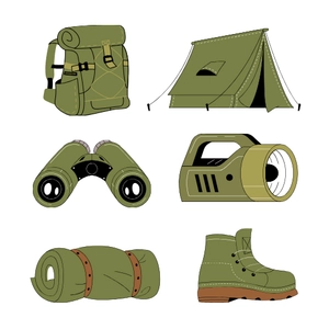 Free 3D Camping Clipart to Edit Online