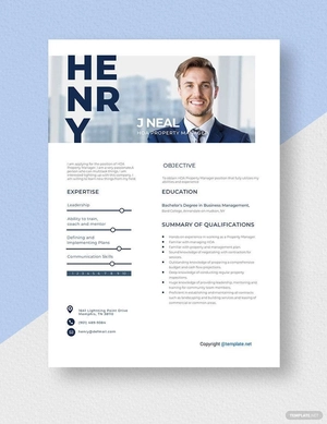 HOA Property Manager Resume