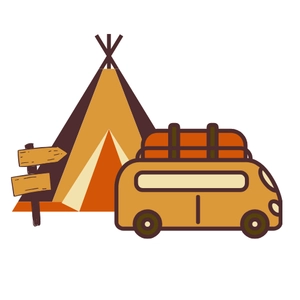 Free Van Camping Clipart to Edit Online