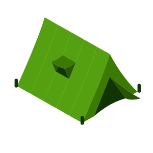 Free Green Camping Tent Clipart to Edit Online