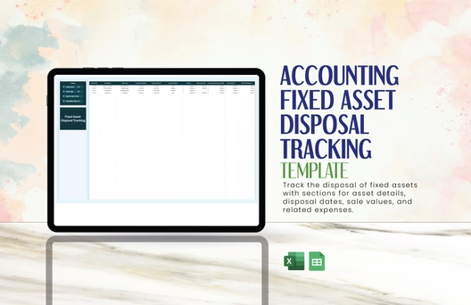 Accounting Fixed Asset Disposal Tracking Template