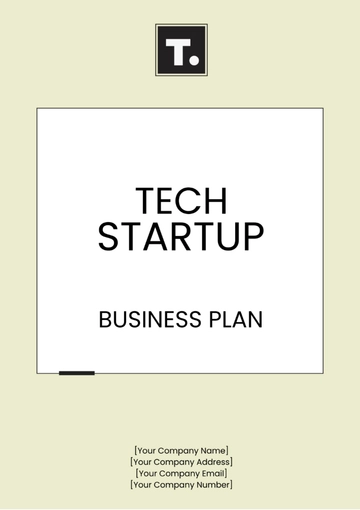 Free Tech Startup Business Plan Template to Edit Online