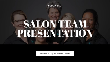 Free Salon Team Presentation Template to Edit Online