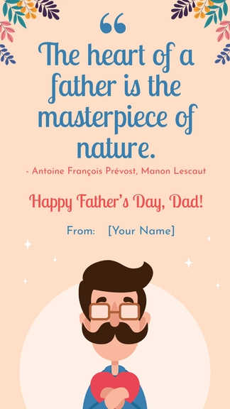 Free Father's Day Special Quote Template to Edit Online