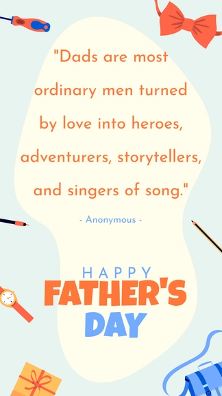 Free Father's Day Love Quote Template to Edit Online