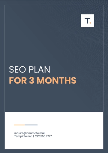 Free SEO Plan for 3 months Template to Edit Online