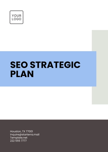 Free SEO Strategic Plan Template to Edit Online