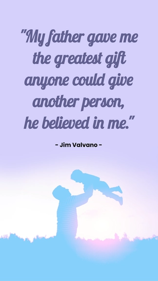 Free Father's Day Emotional Quote Template to Edit Online