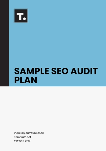 Free Sample SEO Audit Plan Template to Edit Online