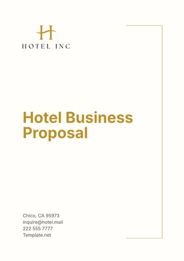 Free Hotel Business Proposal Template to Edit Online