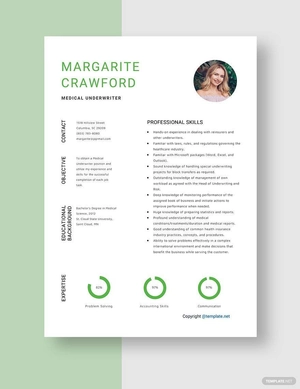 Medical Underwriter Resume