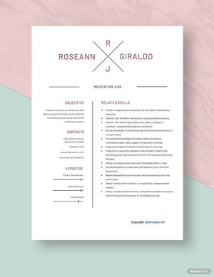 Medication Aide Resume