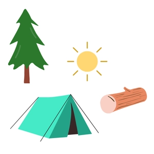 Free Nature Camping Clipart to Edit Online