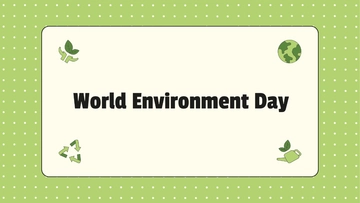 Free World Environment Day Speech Presentation Template to Edit Online