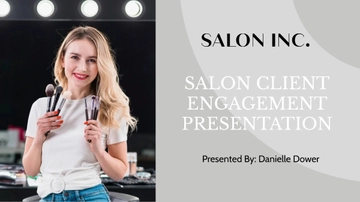 Free Salon Client Engagement Presentation Template to Edit Online