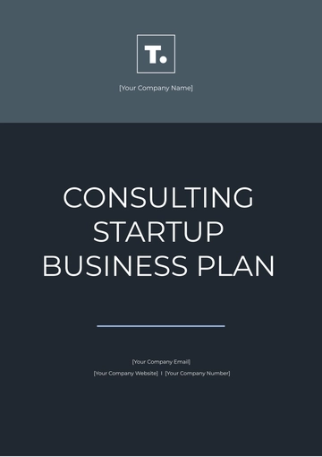 Free Consulting Startup Business Plan Template to Edit Online