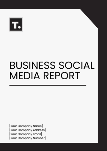 Free Business Social Media Report Template to Edit Online