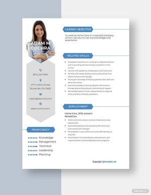 Home Care Resume