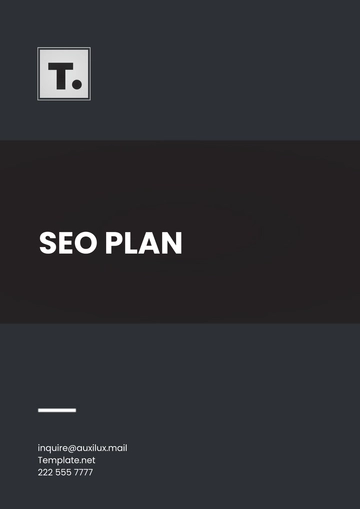 Free SEO Plan Template to Edit Online