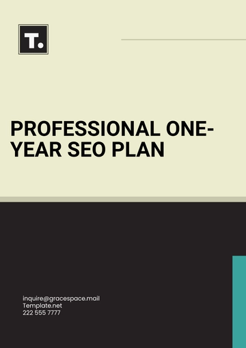 Free Professional One Year SEO Plan Template to Edit Online