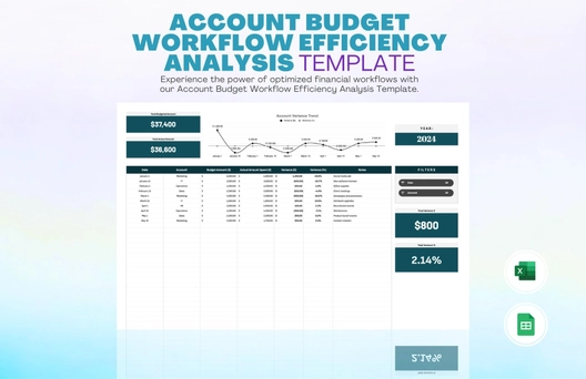 Account Budget Workflow Efficiency Analysis Template