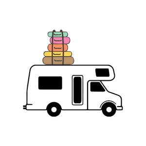 Free Car Camping Clipart to Edit Online