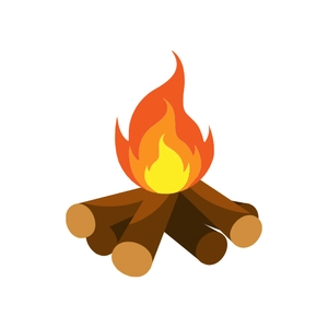 Free Camping Fire Clipart to Edit Online