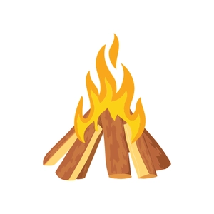Free Bonfire Camping Clipart to Edit Online