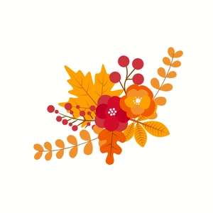 Free Floral Autumn Clipart to Edit Online