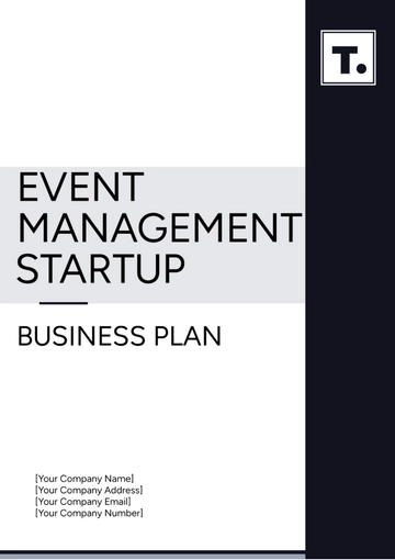 Free Event Management Startup Business Plan Template to Edit Online