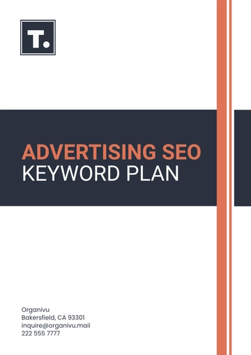 Free Advertising SEO Keyword Plan Template to Edit Online