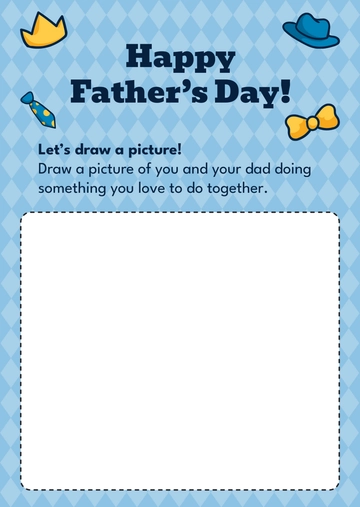 Free Father's Day Worksheet Template to Edit Online