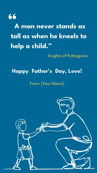 Free Father's Day Quote from Wife Template to Edit Online