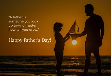 Free Father's Day Card Quote Template to Edit Online