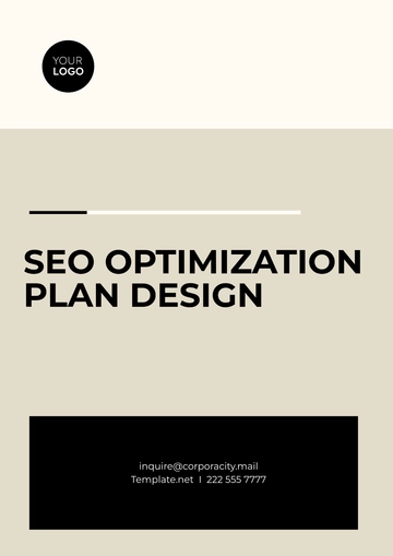 Free SEO Optimization Plan Design Template to Edit Online