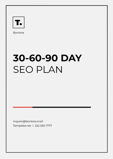 Free 30 60 90 Day SEO Plan Template to Edit Online